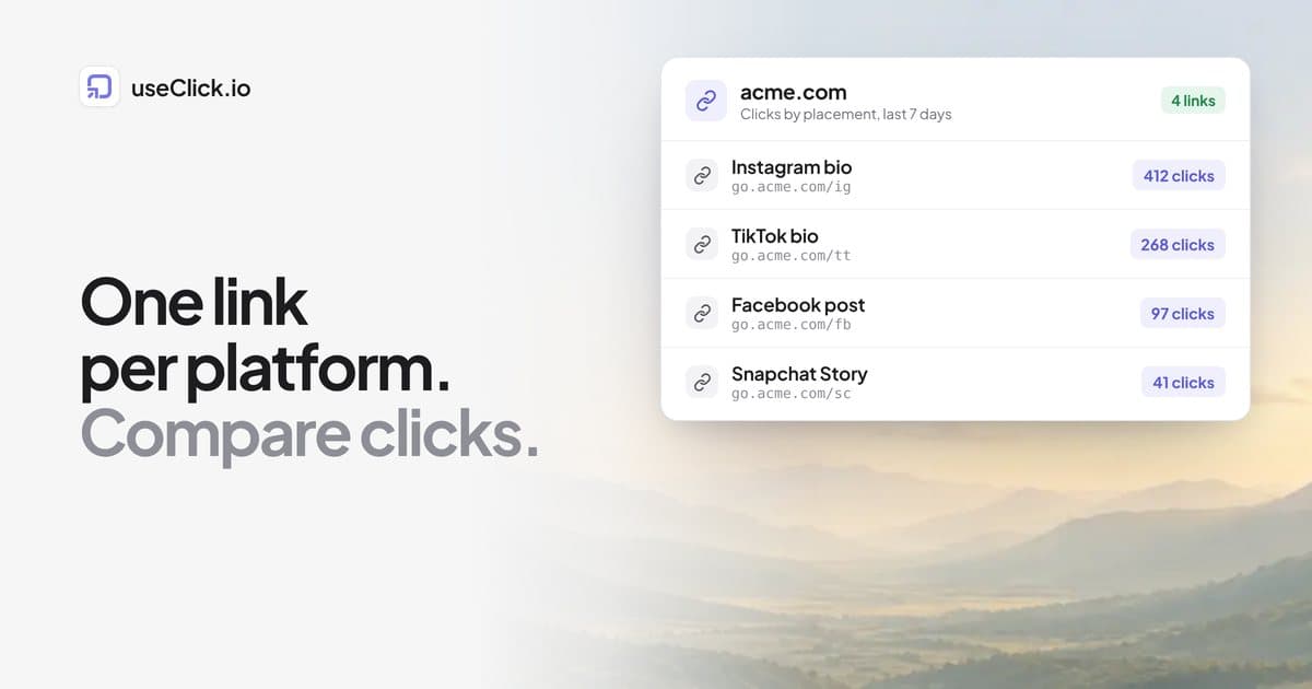 How to Add a Trackable Link on Instagram, TikTok, Facebook and Snapchat (2026)