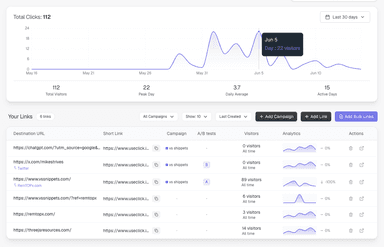 Interactive analytics dashboard showing privacy-first tracking metrics and data visualization