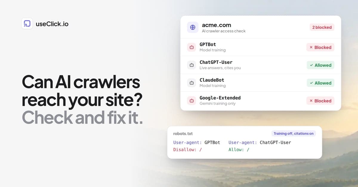 How to Check (and Fix) AI Crawler Access to Your Website