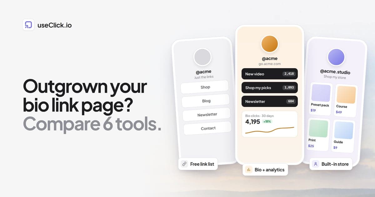 Best Linktree Alternatives in 2026 (6 Tools Compared)