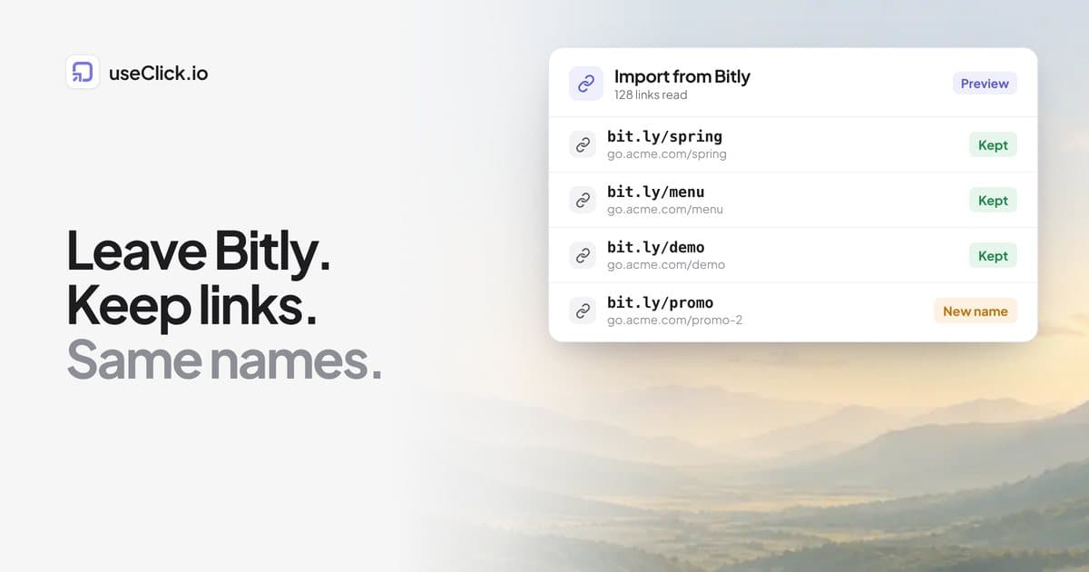 How to Move Your Links From Bitly to useClick Without Breaking Them